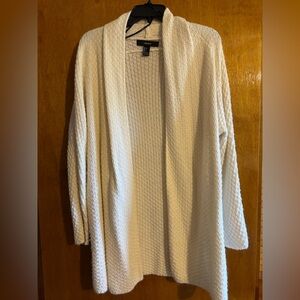 Forever 21 Cream Textured Cardigan